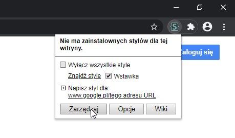 Wejdź do zarządzania Stylus