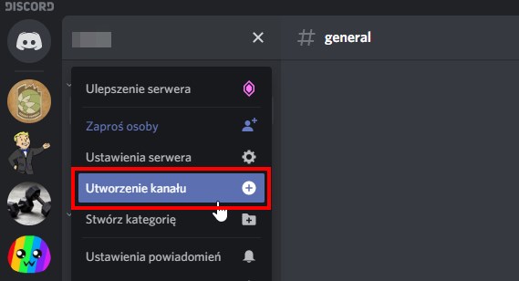 Stwórz nowy kanał