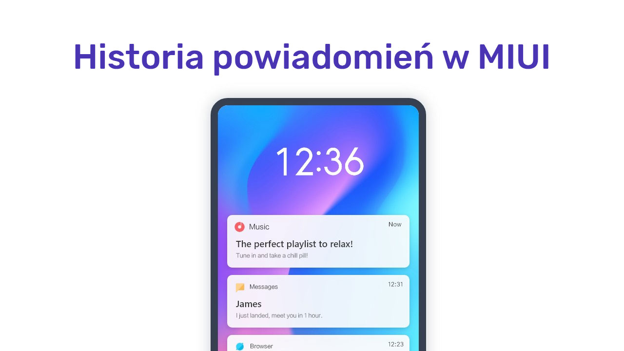 Historia powiadomień w MIUI