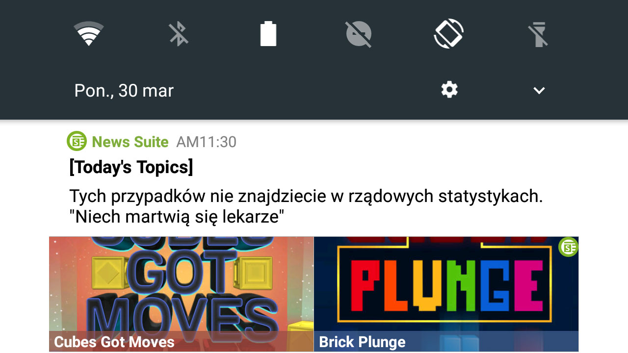 Jak wyłączyć powiadomienia z aplikacji News Suite