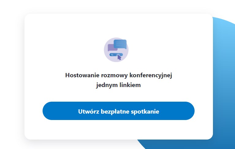 Utwórz połączenie na Skype Meet Now