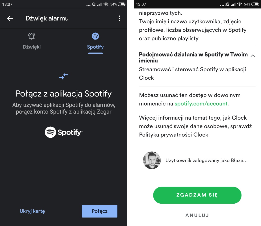 Połącz swoje konto Spotify