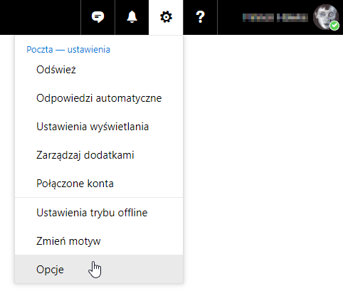 Przejdź do opcji Outlook.com