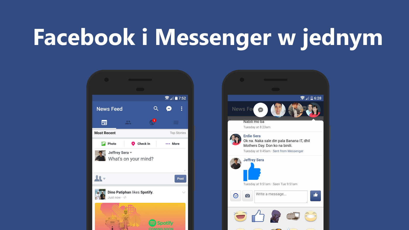 Facebook i Messenger w jednym - aplikacja Swipe for Facebook