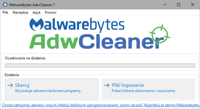 ADWCleaner - wykonaj skanowanie