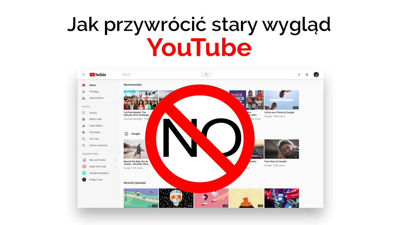 Jak wyłączyć nowy wygląd YouTube i przywrócić stary?