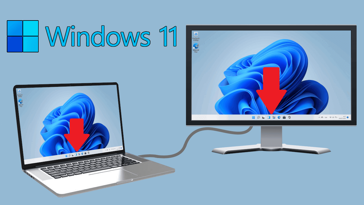 commonplace Photoelectric Struggle Windows 11: pokaż pasek zadań na wszystkich ekranach