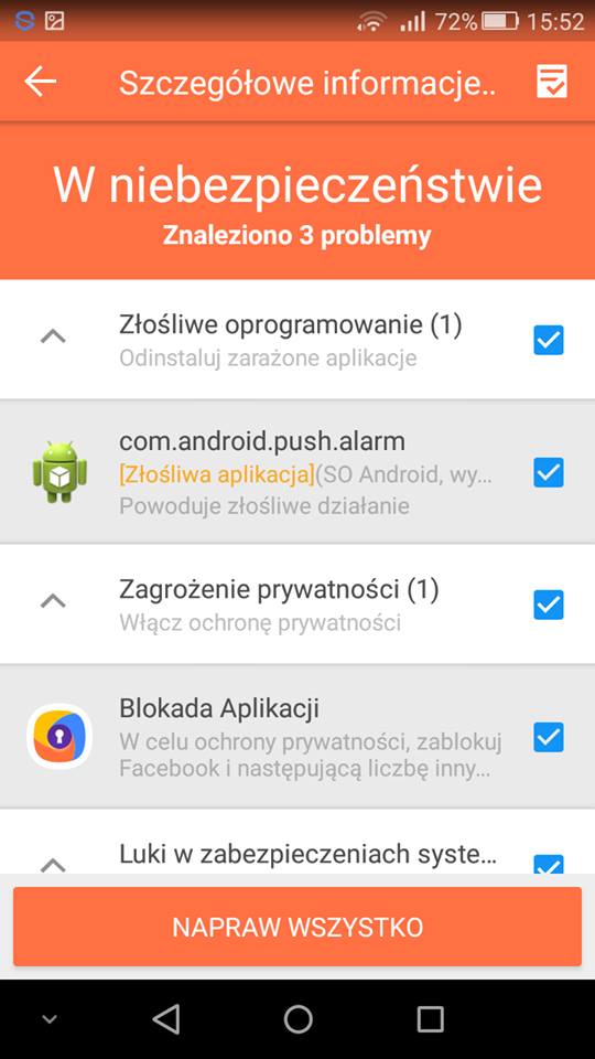 Usuwanie wirusa za pomocą 360 Security