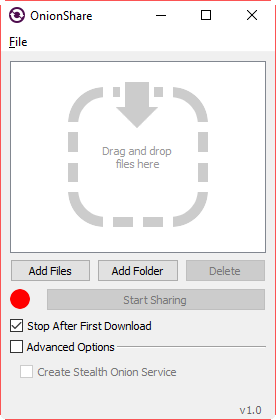 OnionShare - udostępnianie plików przez TOR