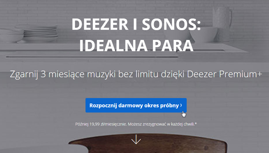 Deezer Premium - aktywacja darmowego okresu 