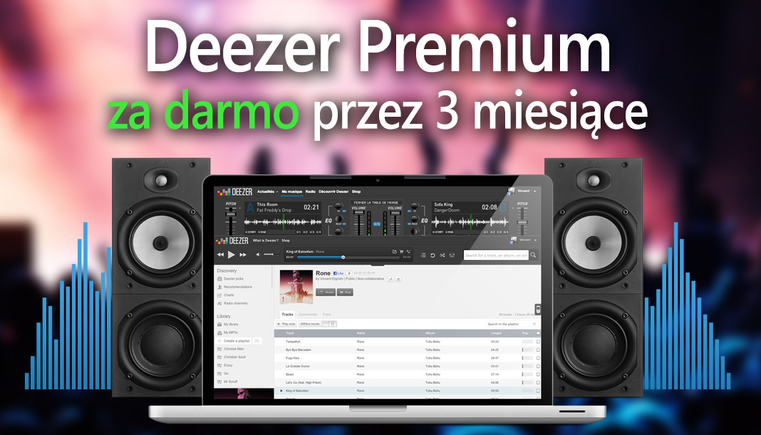 Deezer Premium - 3 miesiące za darmo dla wszystkich użytkowników