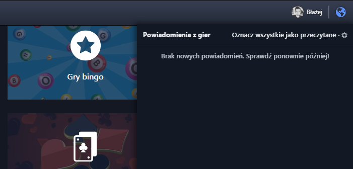 Facebook Gameroom - powiadomienia z gier