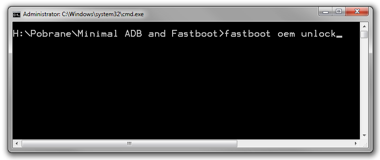 Fastboot oem unlock - odblokuj bootloader