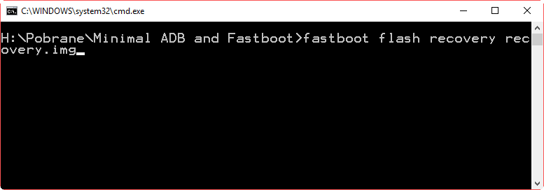 Instalacja TWRP Recovery przez Fastboot