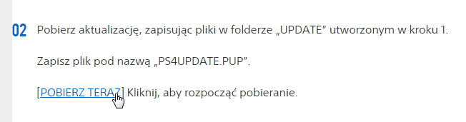 Pobieranie oprogramowania do PS4