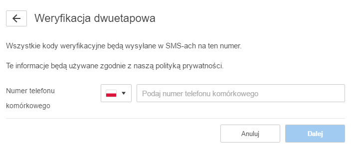 Konfiguracja numeru telefonu na koncie PSN