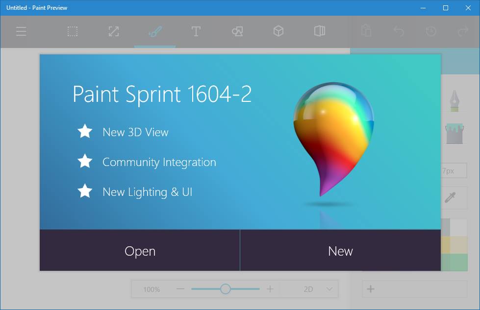 Nowy Paint dla Windows 10