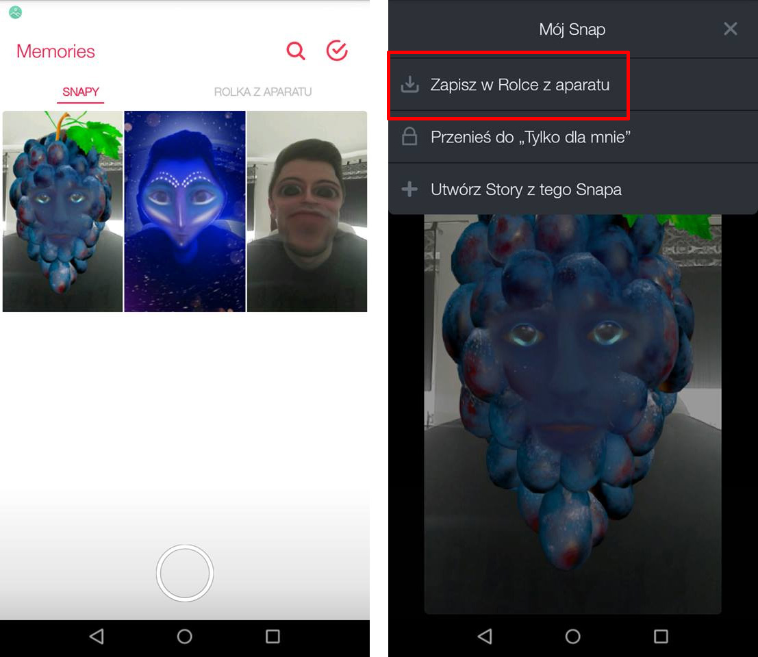 Jak Wylaczyc Memories W Snapchat I Zapisywac Zdjecia W Telefonie