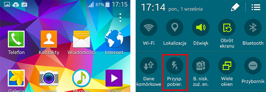 Szybsze pobieranie plików w Samsungu