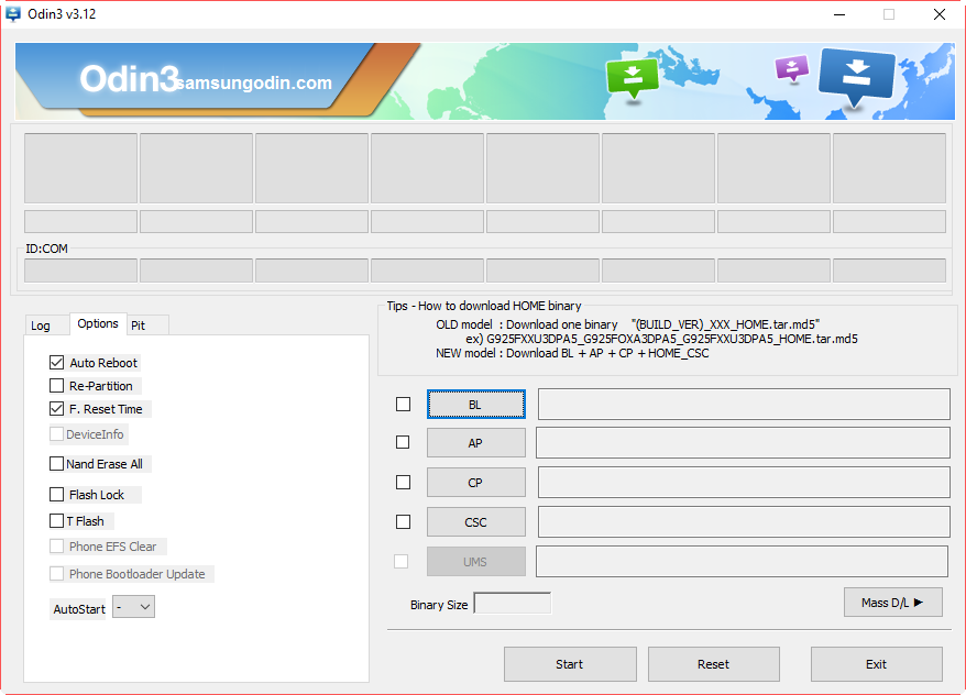 Odznacz Re-Partition