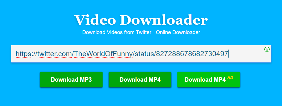 Pobierz film z Twittera za pomocą Video Downloader