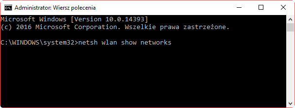 netsh wlan show networks