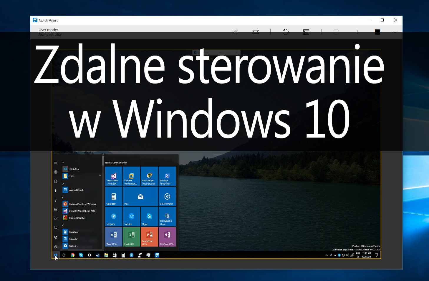 Jak zdalnie sterować komputerem w Windows 10