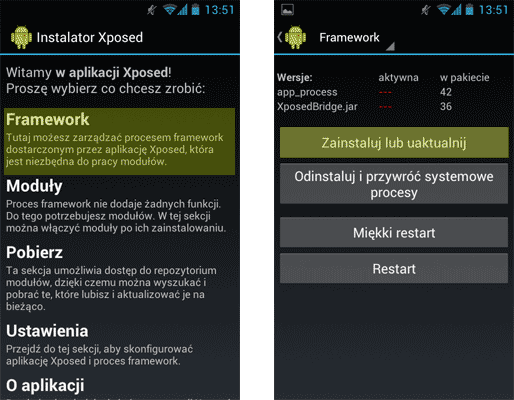 Instalacja Xposed Framework