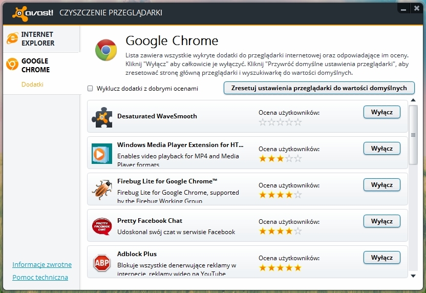 how to run avast browser cleanup