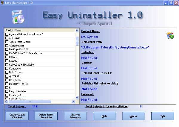 Easy Uninstaller