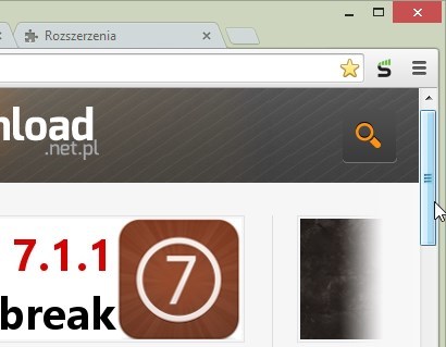 Klasyczne paski przewijania w Chrome