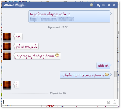 Pretty Facebook Chat - zmodyfikowane okno czatu