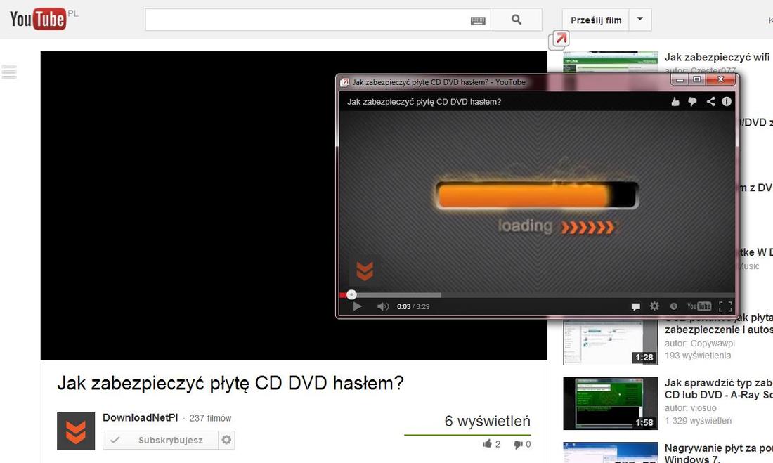 Popout for YouTube 