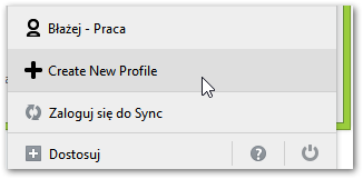 Tworzenie nowego profilu w Profilist - Firefox 29