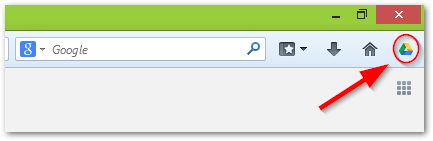 Ikona Dysku Google w Firefoksie