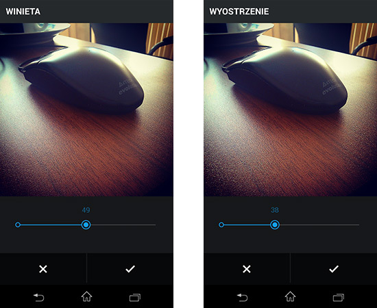 Winieta i wyostrzanie zdjęć w Instagram 6.0