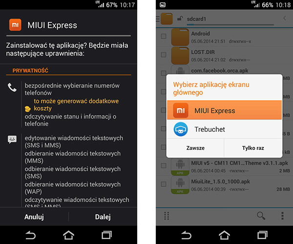 MIUI Express - Instalacja