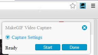 Rozpoczęcie nagrywania GIFa w Chrome