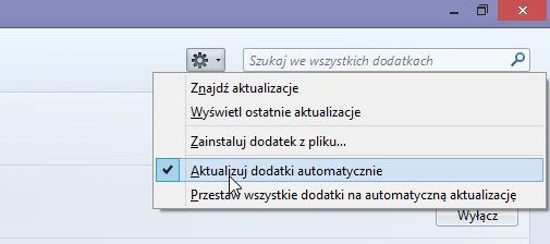 Firefox - wyłączanie aktualizacji automatycznych