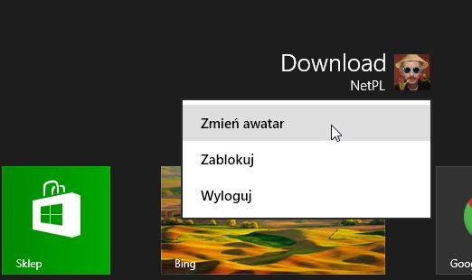 Windows 8 - Zmień avatar
