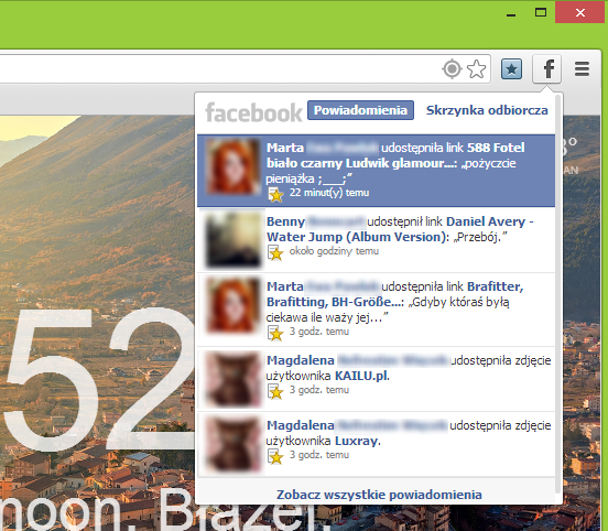 Facebook Notifications dla Chrome