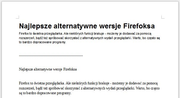 Różnica między wklejaniem z formatowaniem i bez