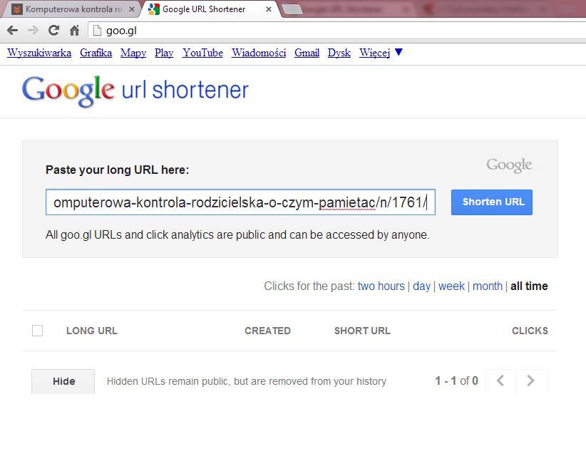 Google URL Shortener