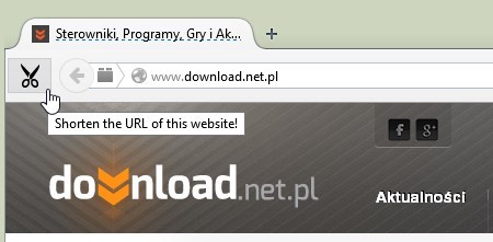 Firefox - skracanie linków