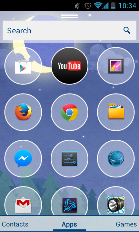 Spots - wysuwane menu na Androidzie