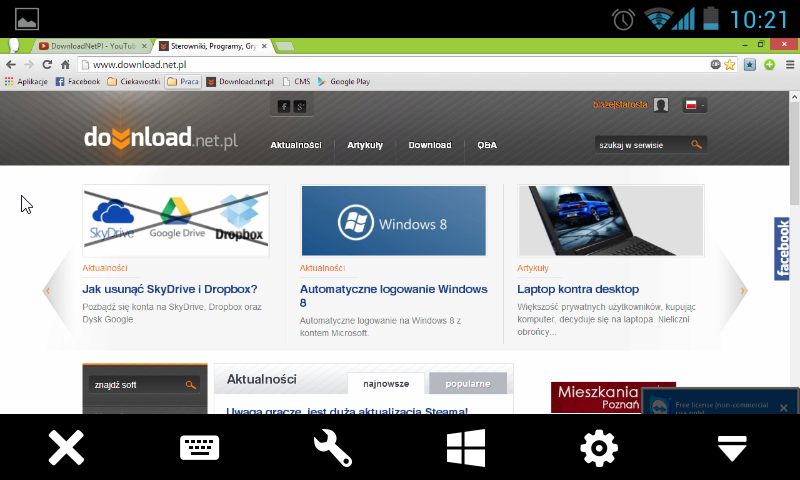 TeamViewer - podgląd pulpitu na Androidzie
