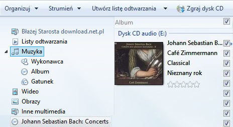 Zgrywanie muzyki do formatu MP3