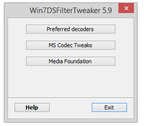 Edytowanie ustawień kodeków w rejestrze przy pomocy Preferred Filter Tweaker
