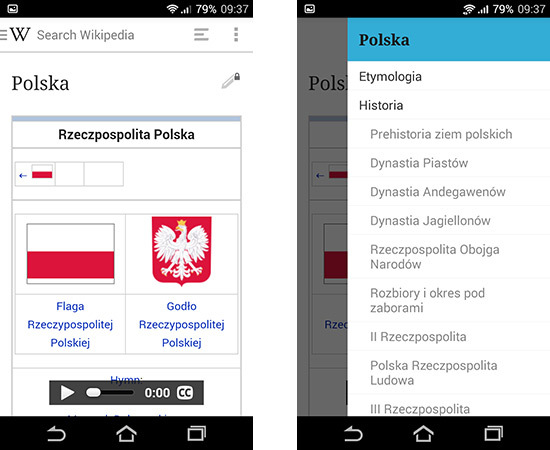 Wikipedia Beta - przeglądanie artykułów