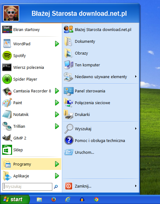Gotowe menu Start w Windows 8.1